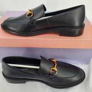 Lisa Vicky Womens Size 7 Zany-V Loafers Black Sheep Nappa Leather New In Box